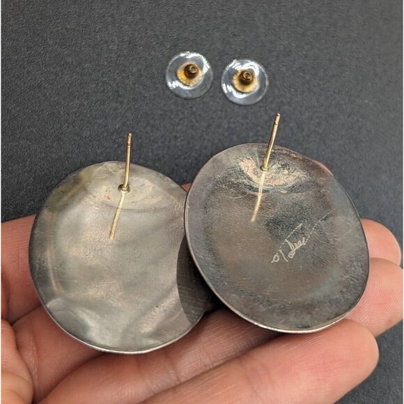 Tabra Guan Yin Buddha Goddess Resin Face Sterling Silver Earrings Pendant Set - Picture 15 of 16